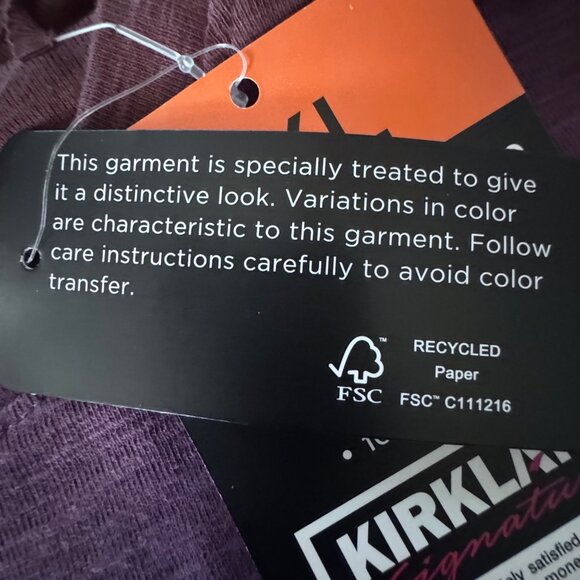 Kirkland Signature Womens XXL Long-Sleeve Slub Tee Comfort Fit Shirt 2XL - Picture 8 of 9